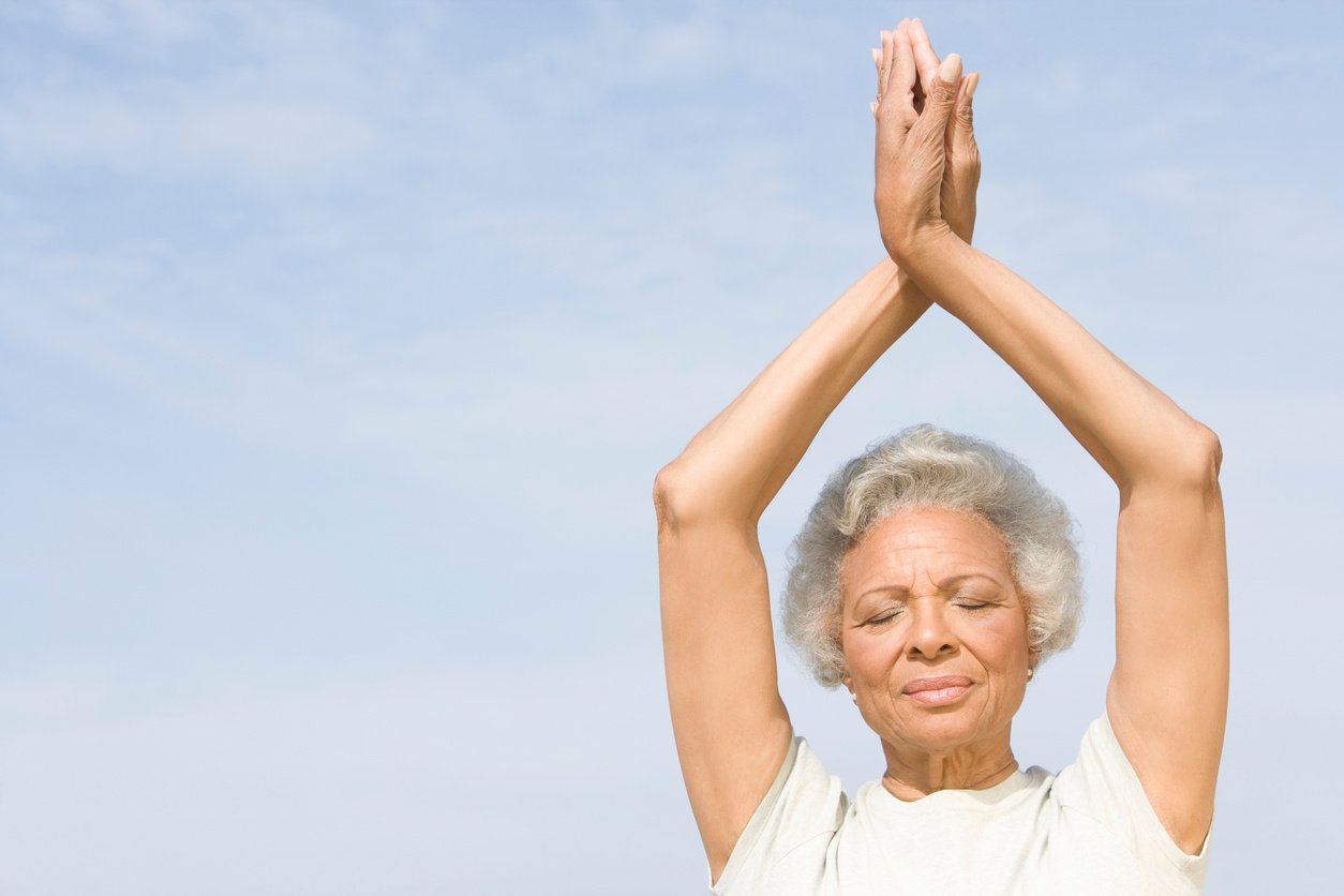 Senior Woman Practicing Yoga